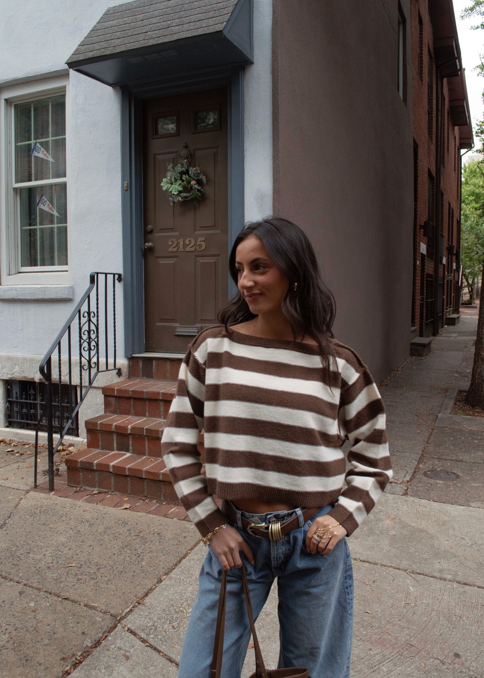 Harper Stripe Long Sleeve Sweater