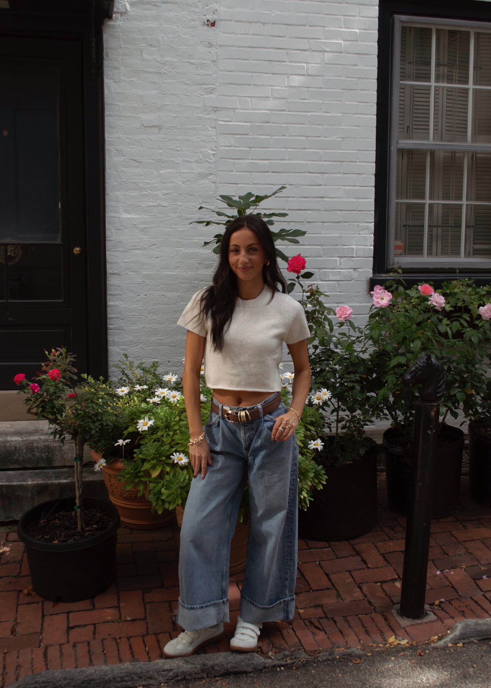 Mavis Cropped Sweater Top