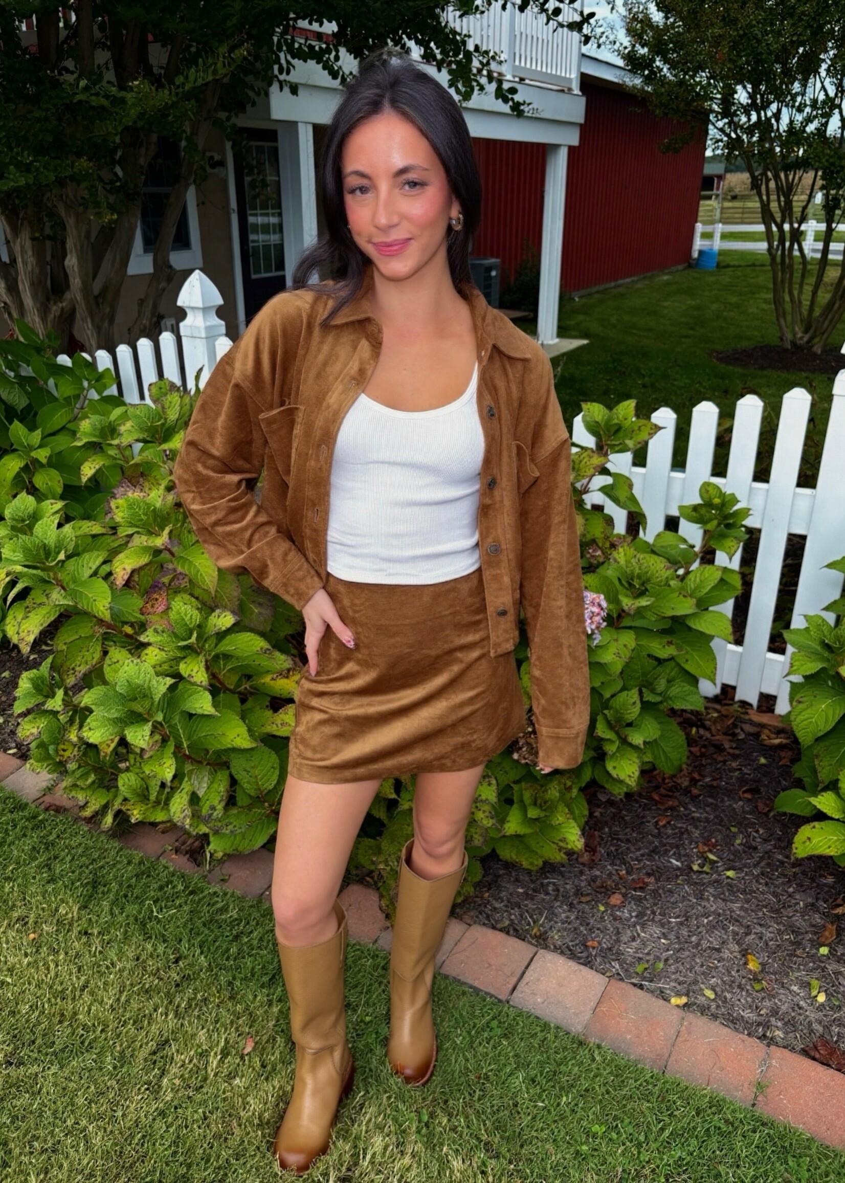 Z Supply All Day Cropped Suede Jacket