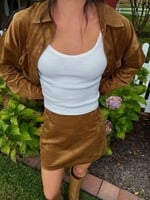 Z Supply Ciera Suede Mini Skirt