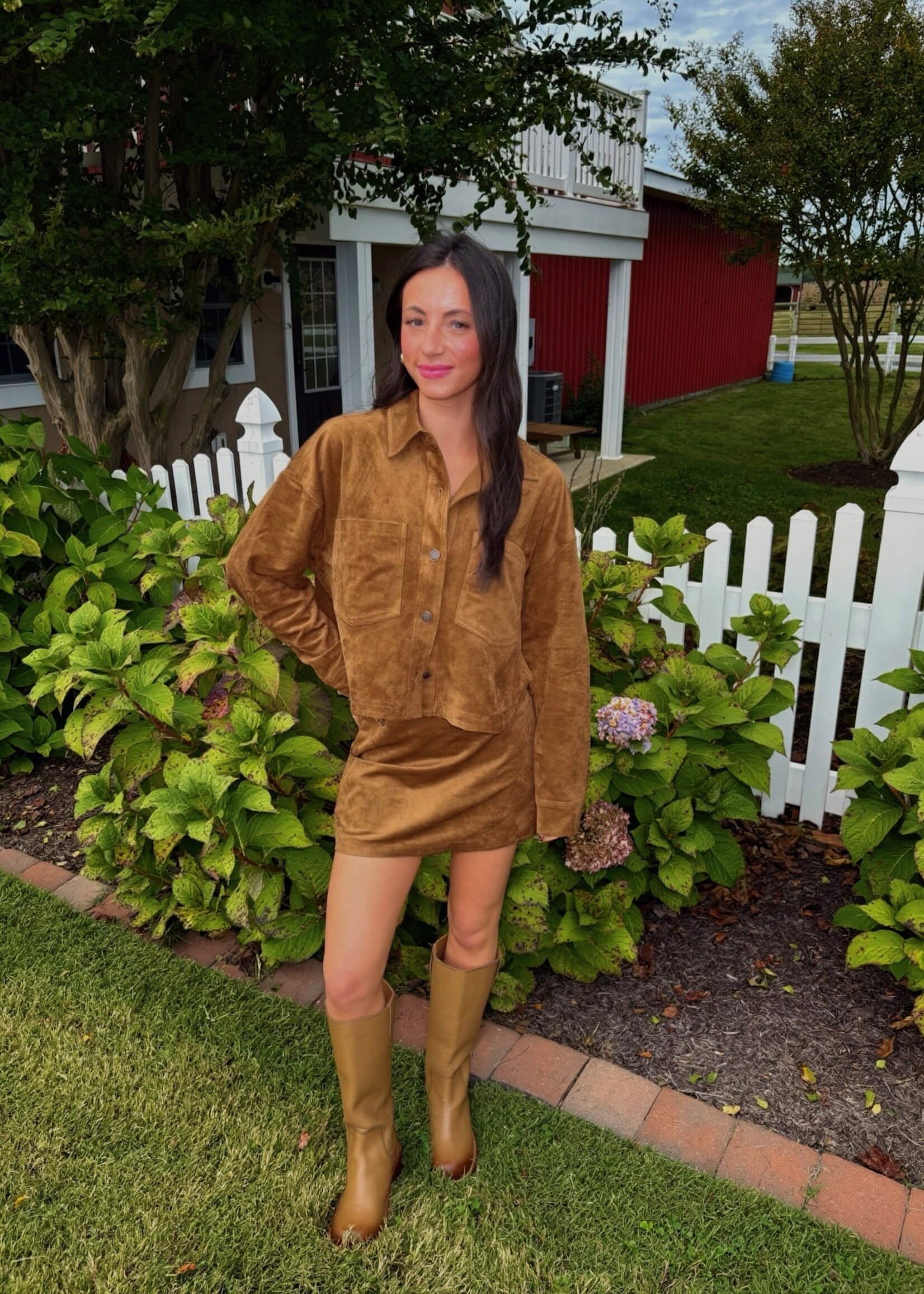 Z Supply Ciera Suede Mini Skirt