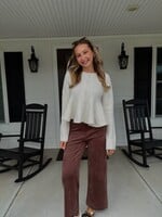 Clair Wool Blend Flare Sweater