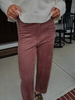Lewes Faux Suede Wide Leg Pant