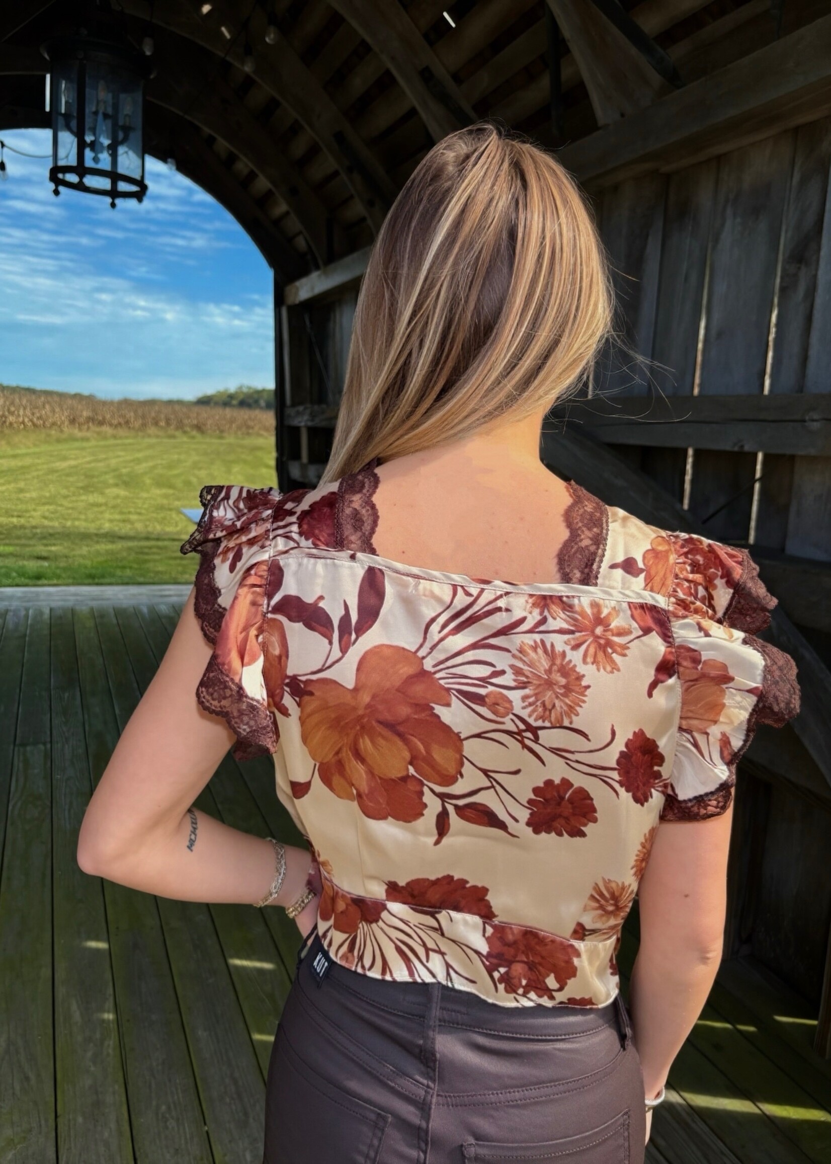 Carolena Floral Lace Top