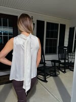 Ariel Twist Detail Silk Top
