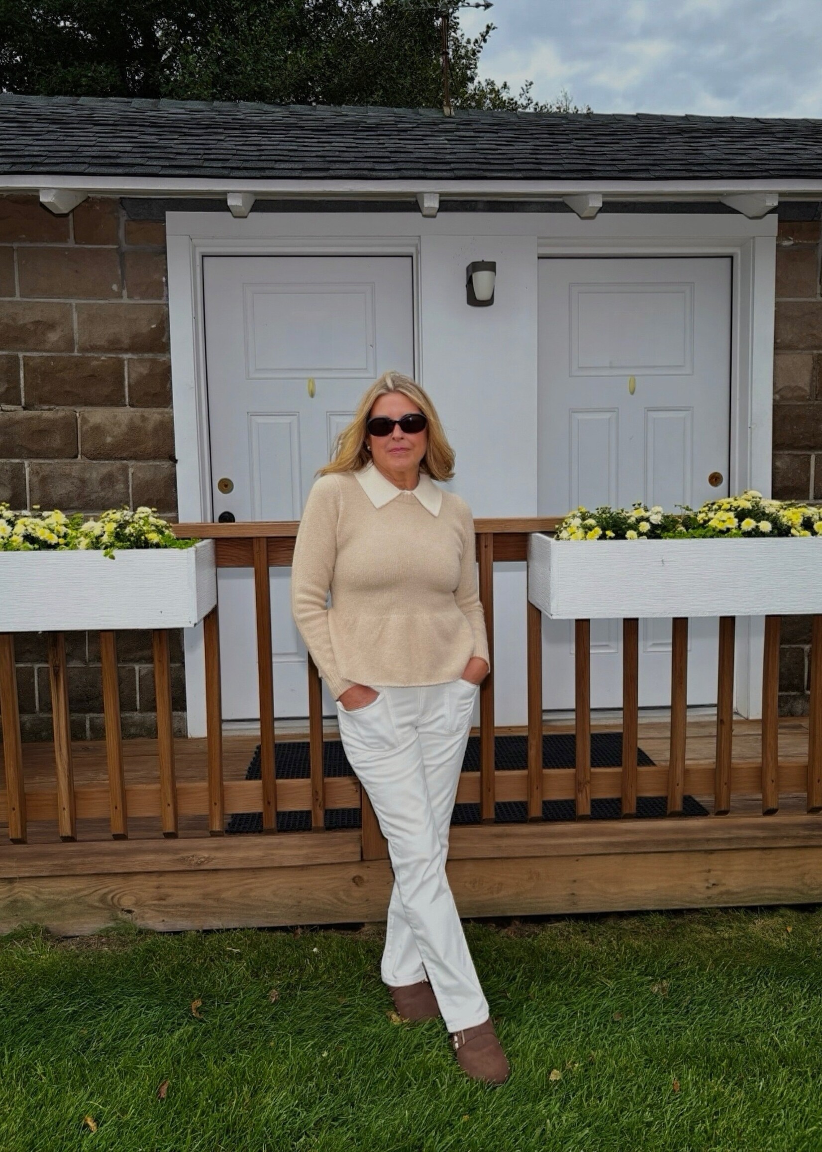 Clancey Collared Polo Sweater Top