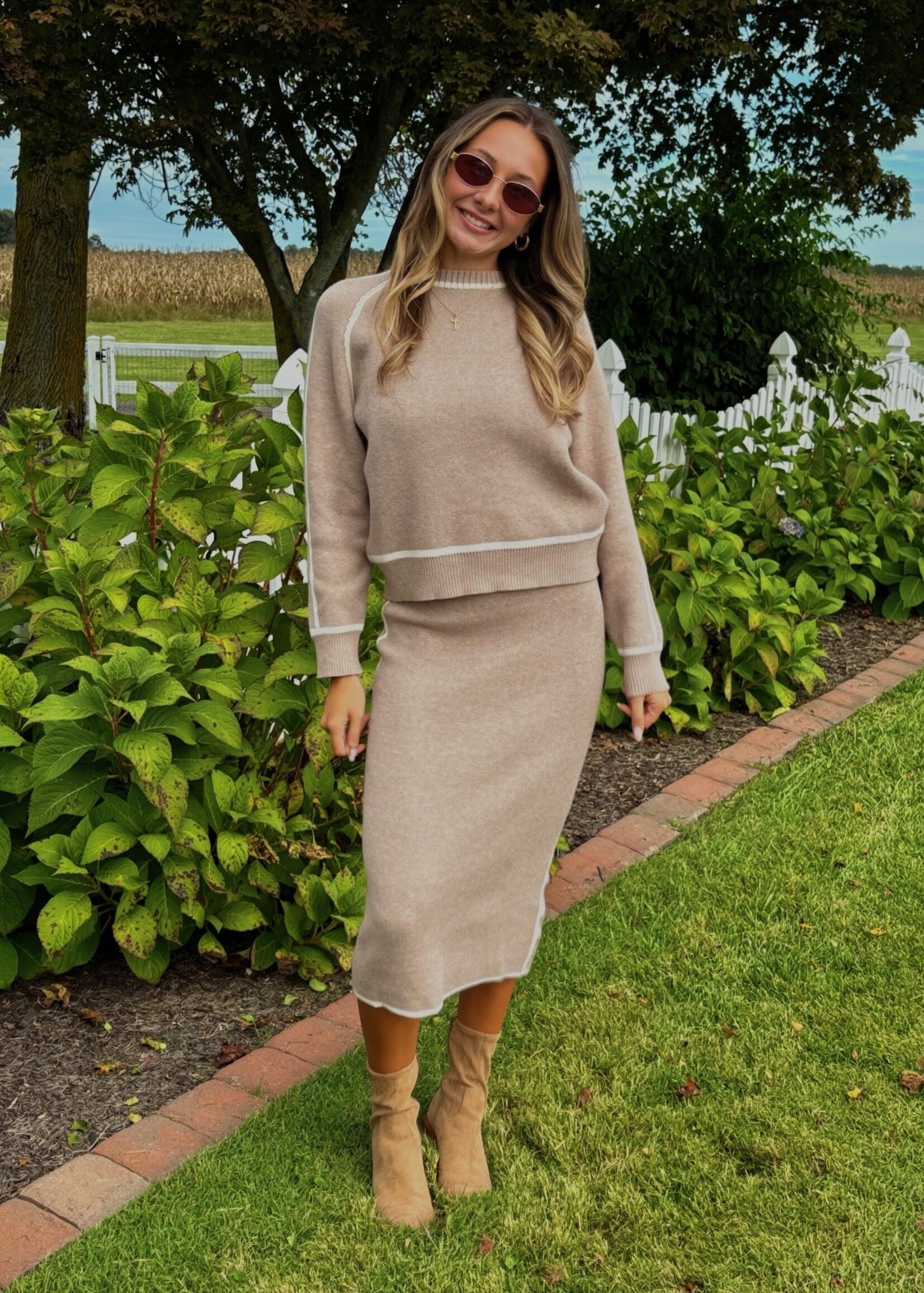 Belleann Raglan Sweater Top