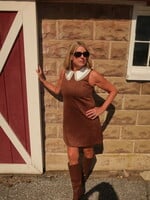 Annika Sleeveless Contrast Collar Mini Dress
