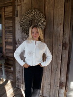 Crochet Flowers Boxy Cardigan