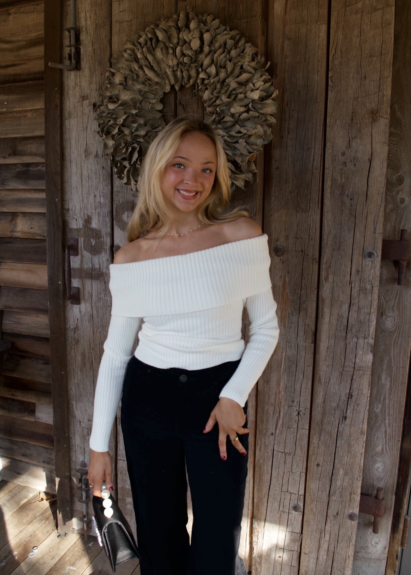 Hanson Off The Shoulder Sweater