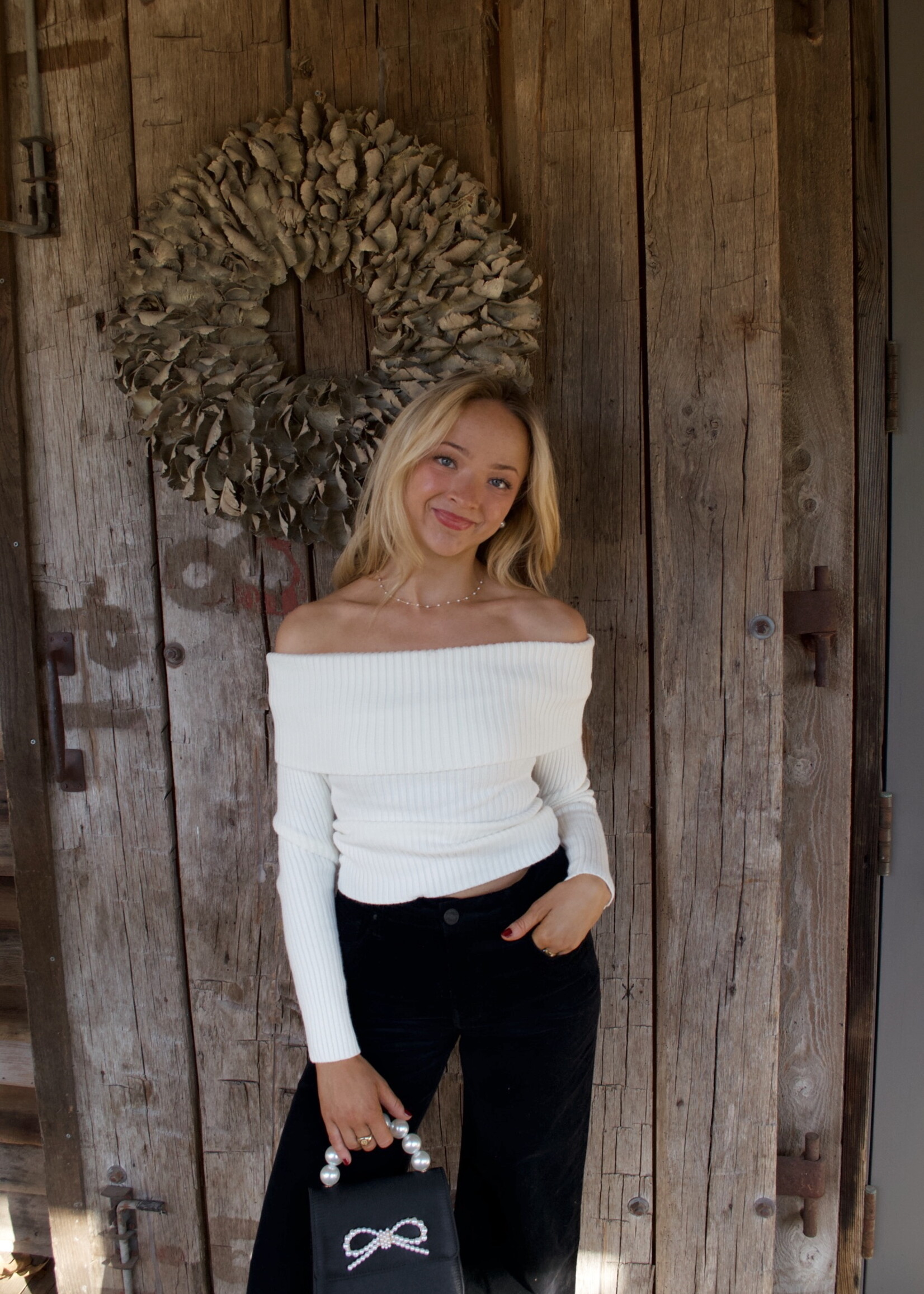 Hanson Off The Shoulder Sweater