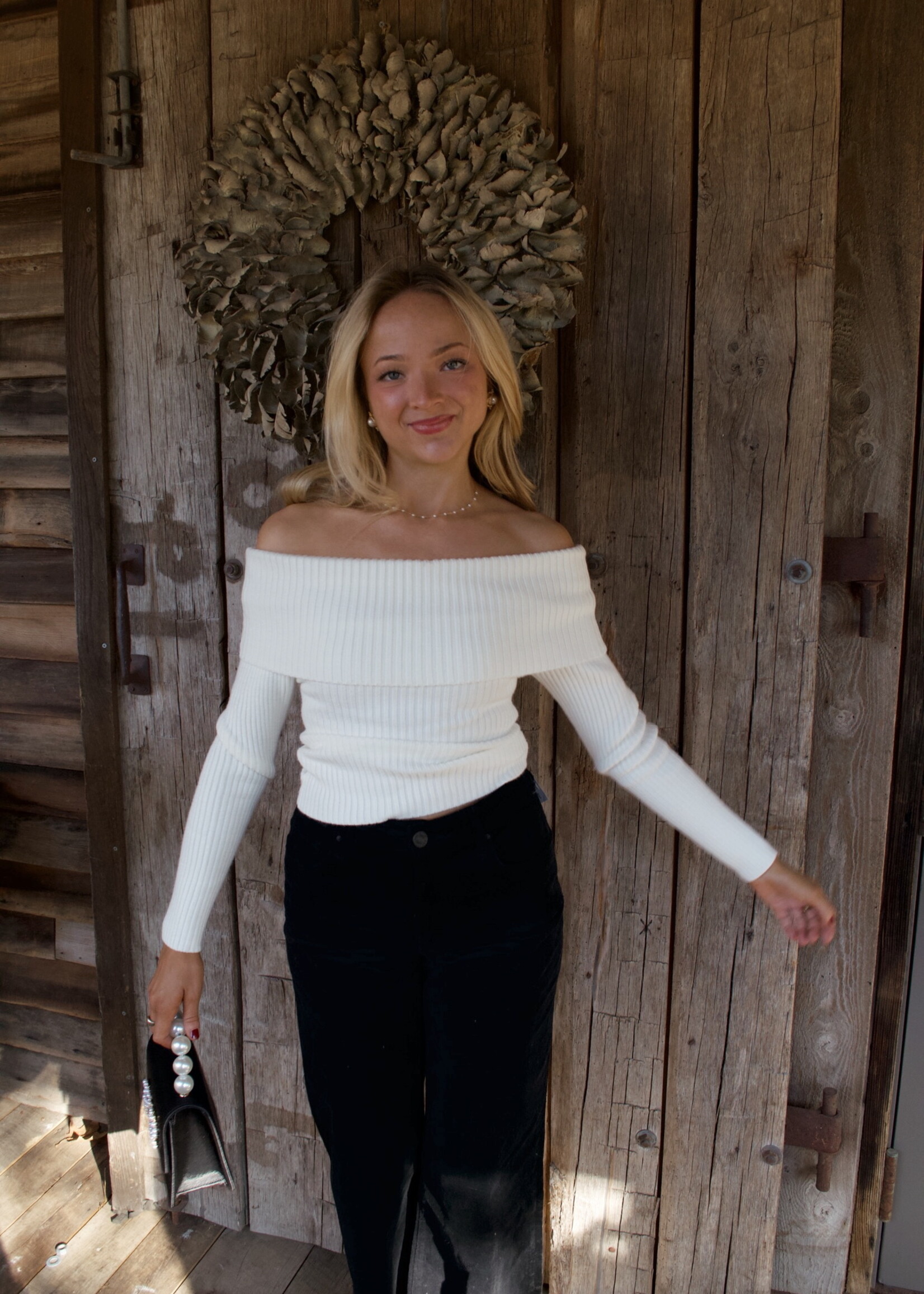 Hanson Off The Shoulder Sweater