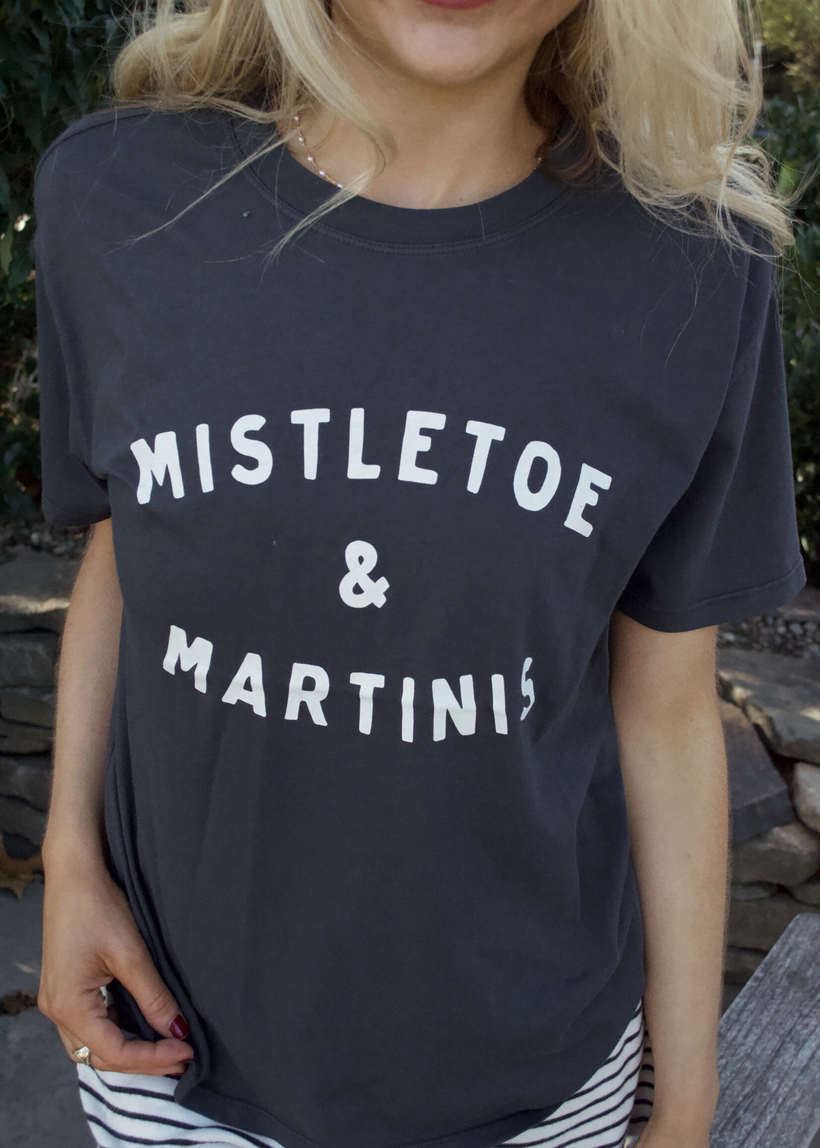 Z Supply Mistletoe Boyfriend Tee