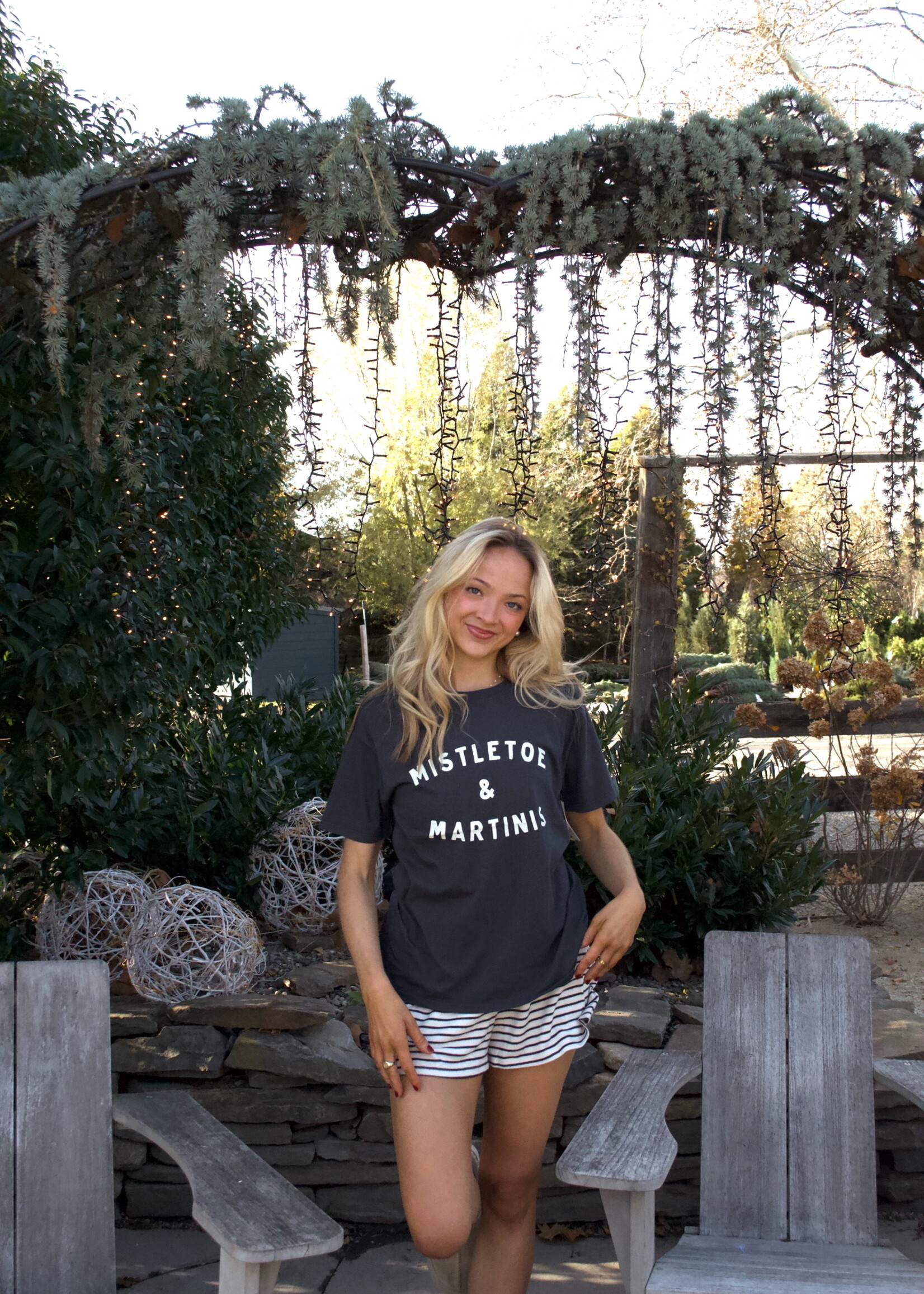 Z Supply Mistletoe Boyfriend Tee