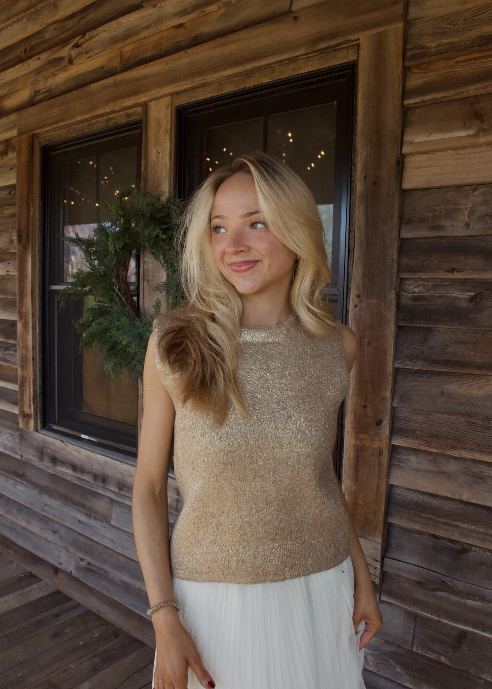 Genni Sleeveless Knit Sweater