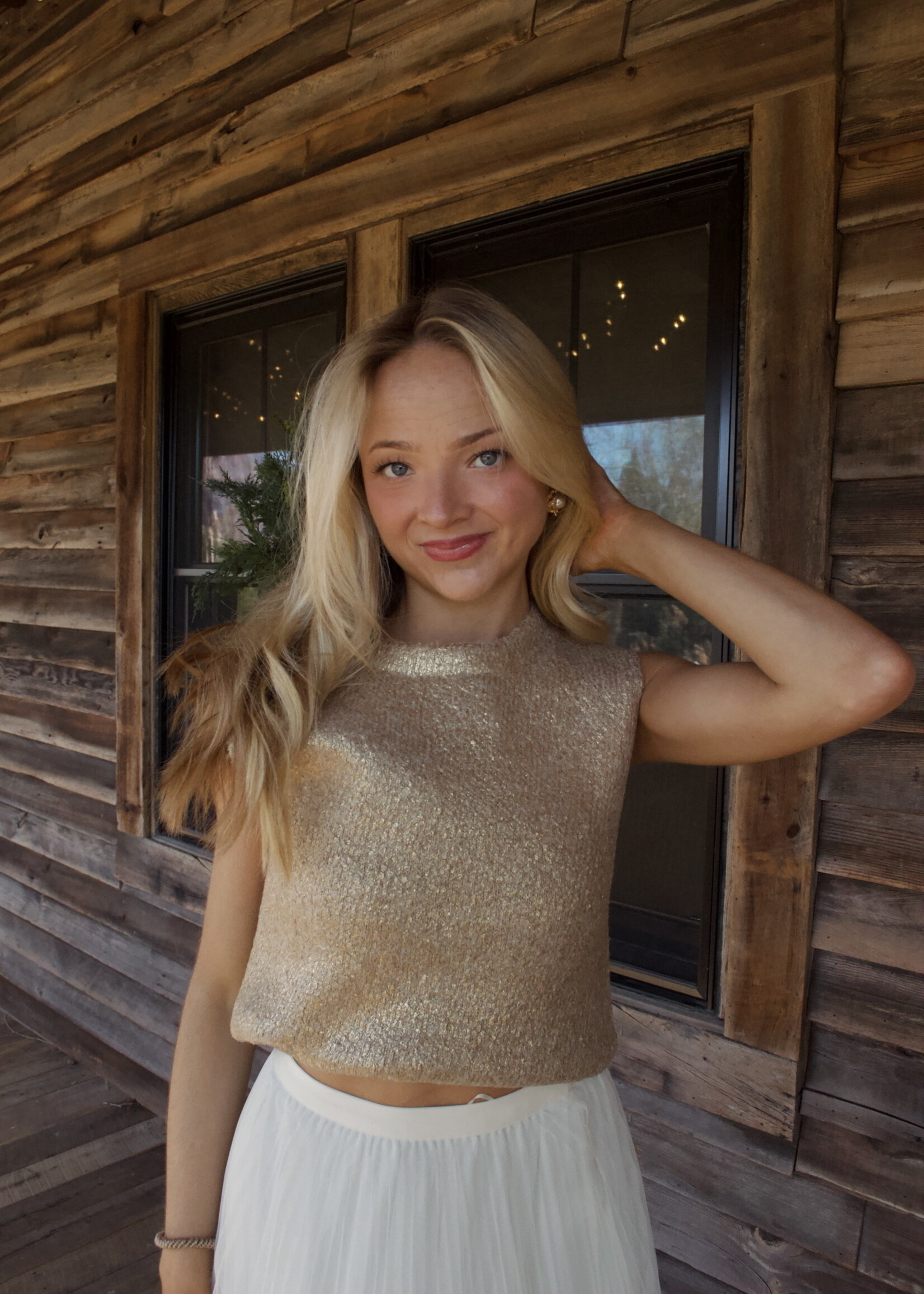 Genni Sleeveless Knit Sweater