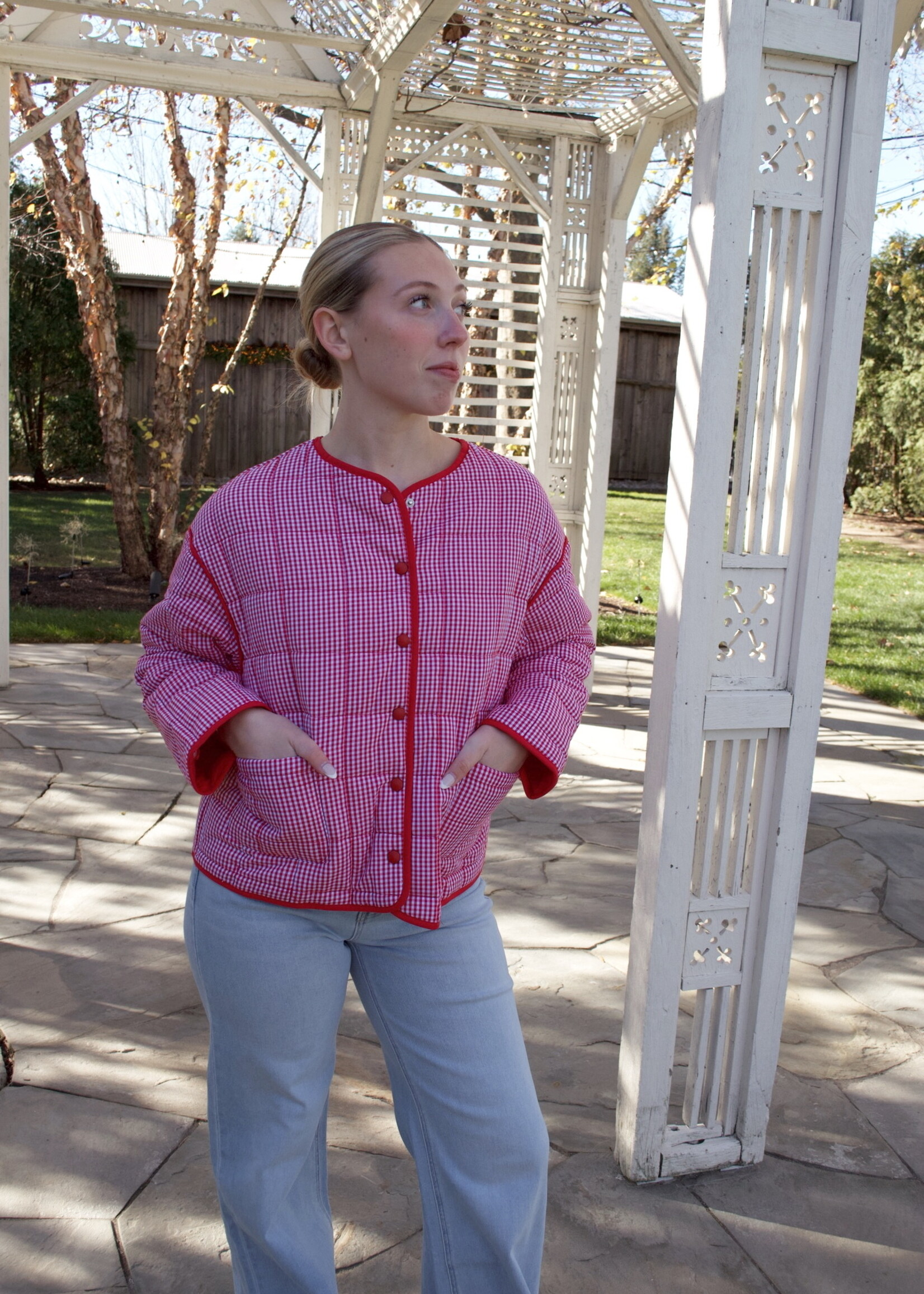 Buffy Buttoned Quilted Puffer Jacket