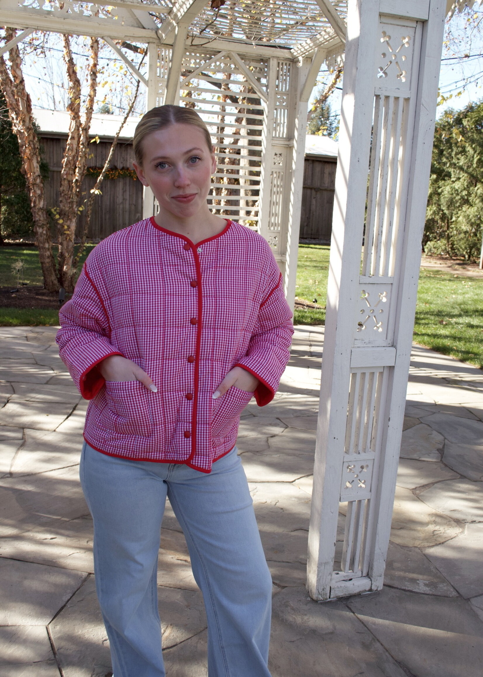 Buffy Buttoned Quilted Puffer Jacket