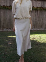 Ellie Satin Midi Skirt