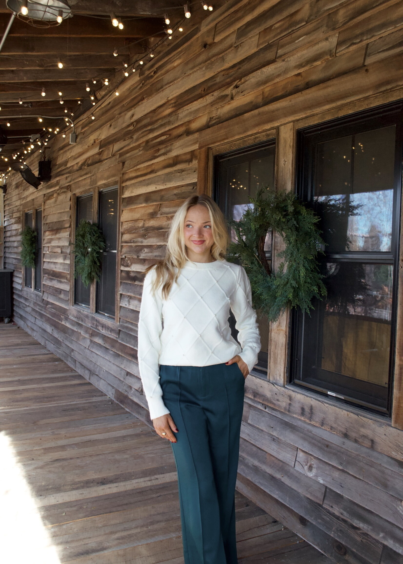 Kate Pearl Detail Sweater