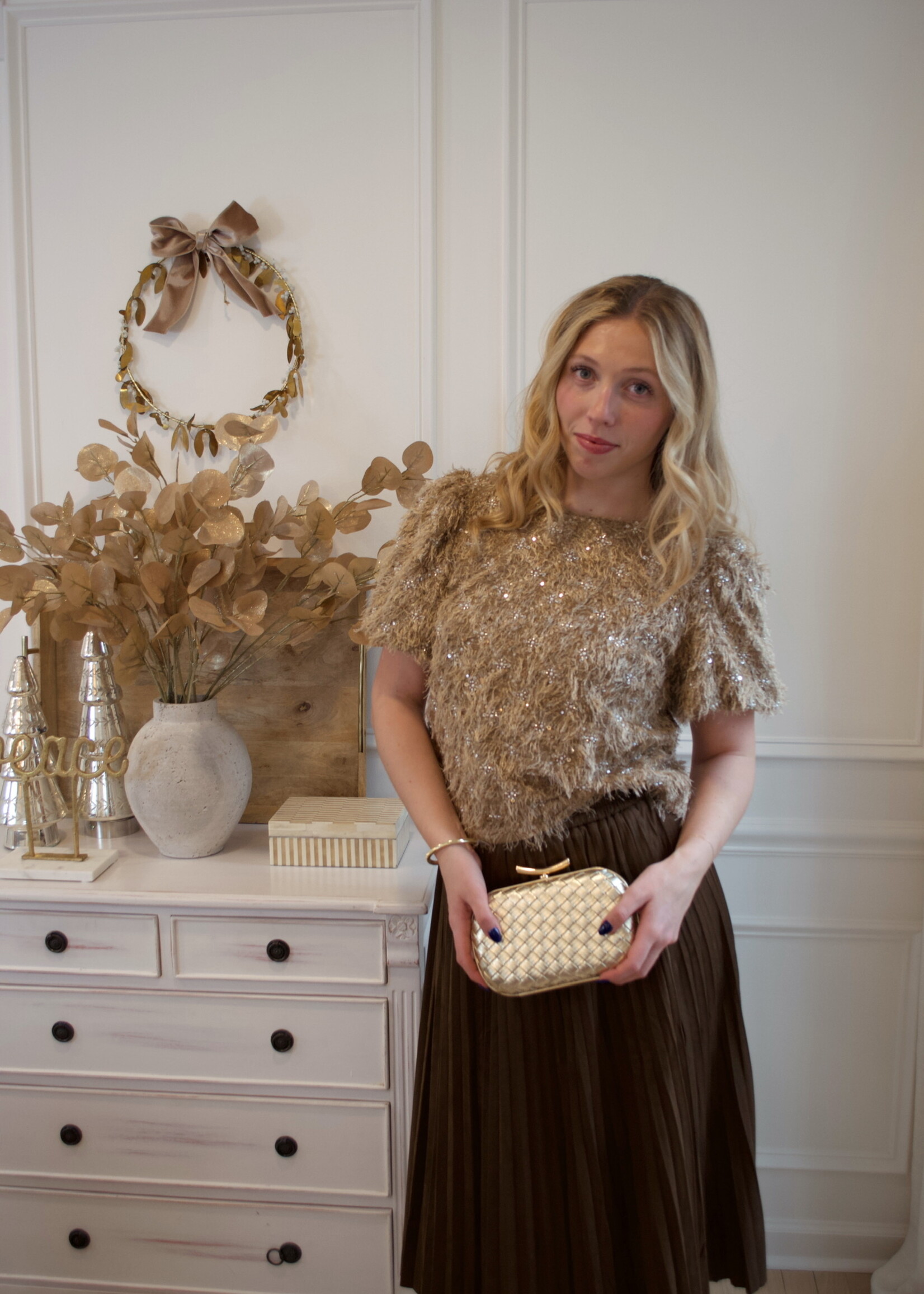 Ailani Fuzzy Puff Short Sleeve Top