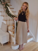 Jaide Mixed Media Midi Dress