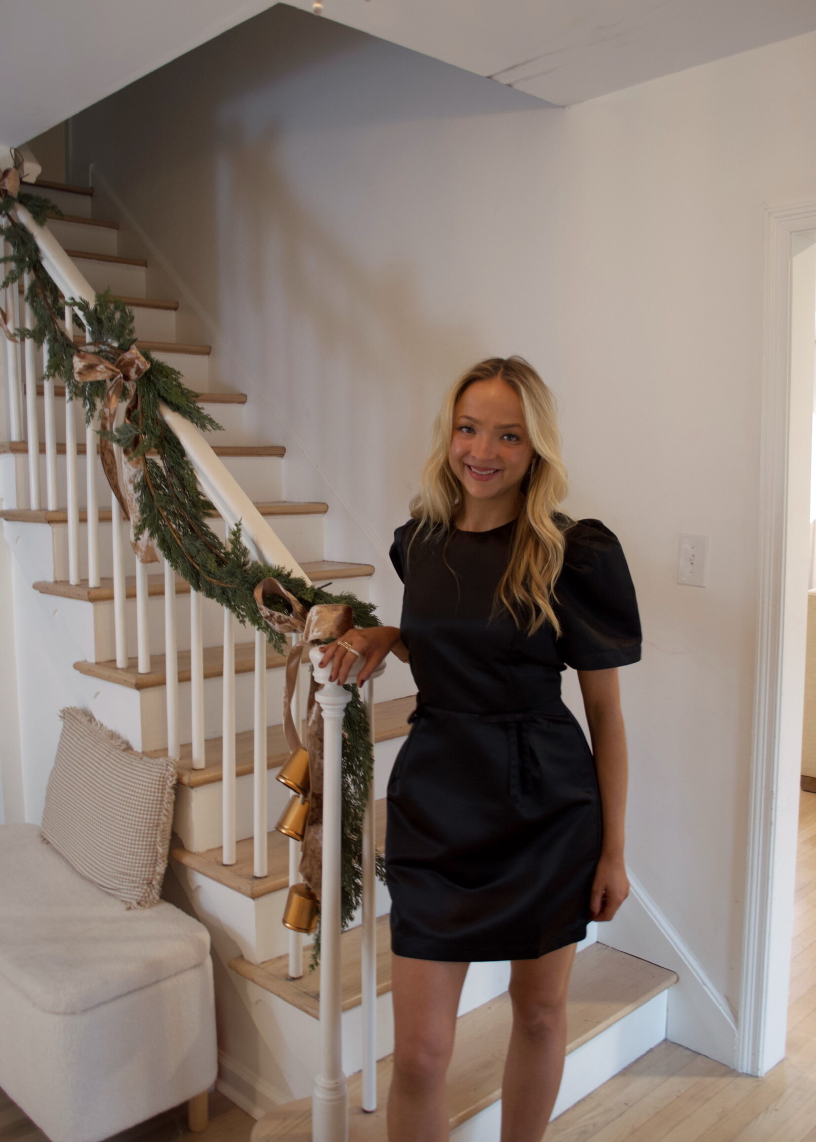 Atria Ribbon Detail Mini Dress