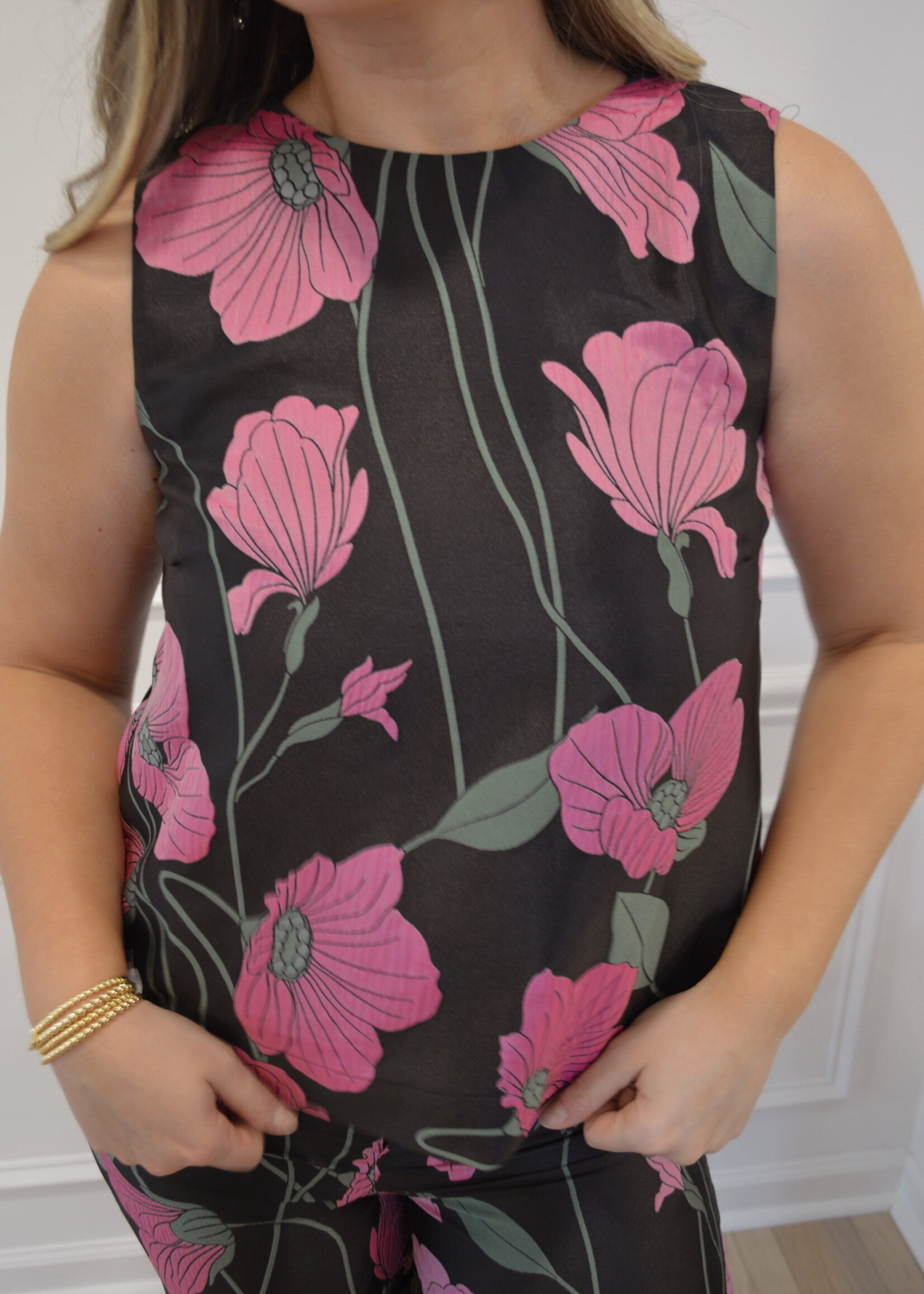Kalina Floral Sleeveless Top