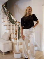 Maren Dull Satin Elastic Back Trouser