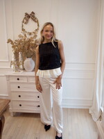 Clara Sleeveless Tank W Ruffle Detail