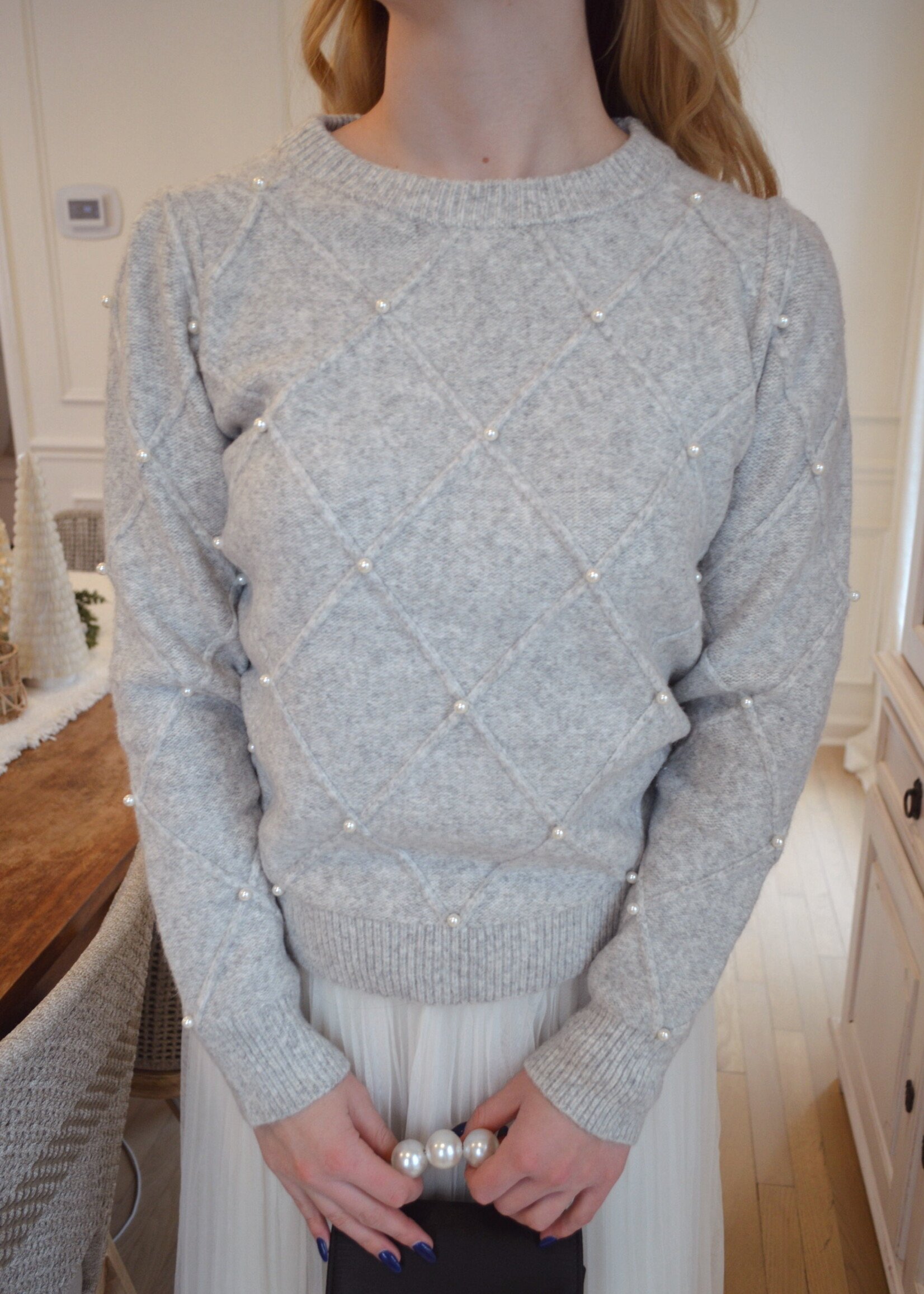 Audra Pearl Detail Sweater