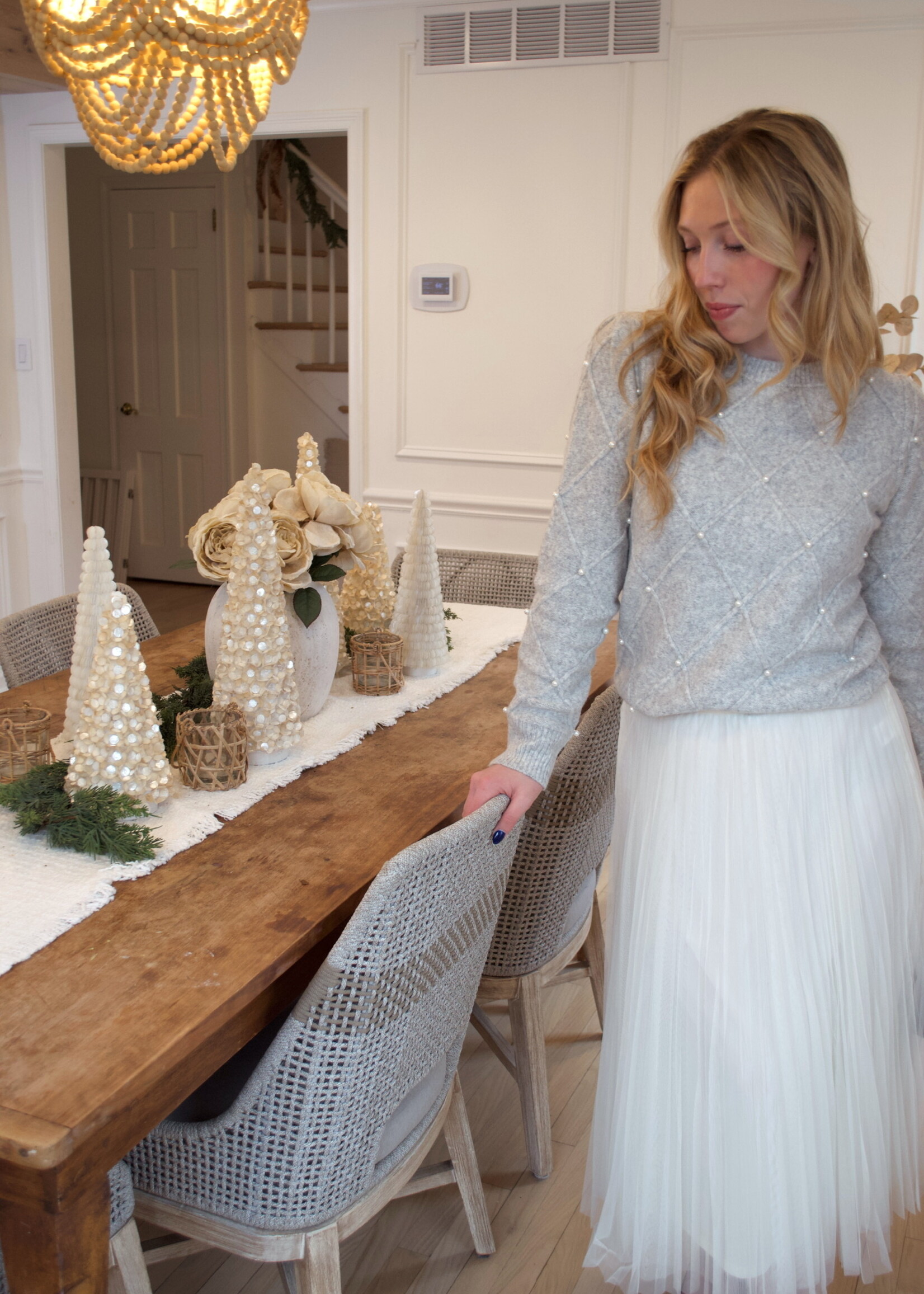 Audra Pearl Detail Sweater