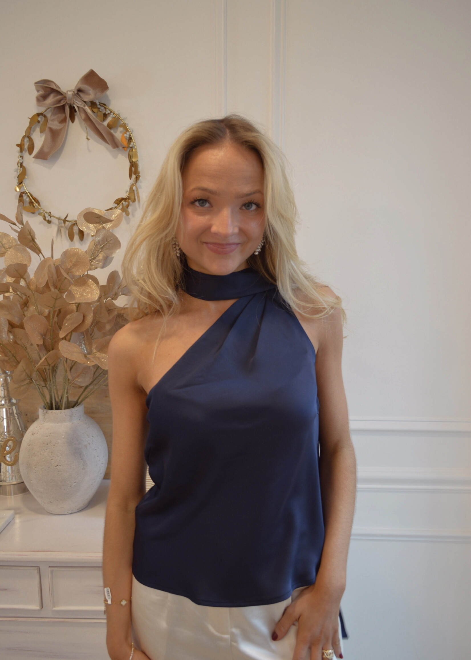 Brighid Tie Neck Top