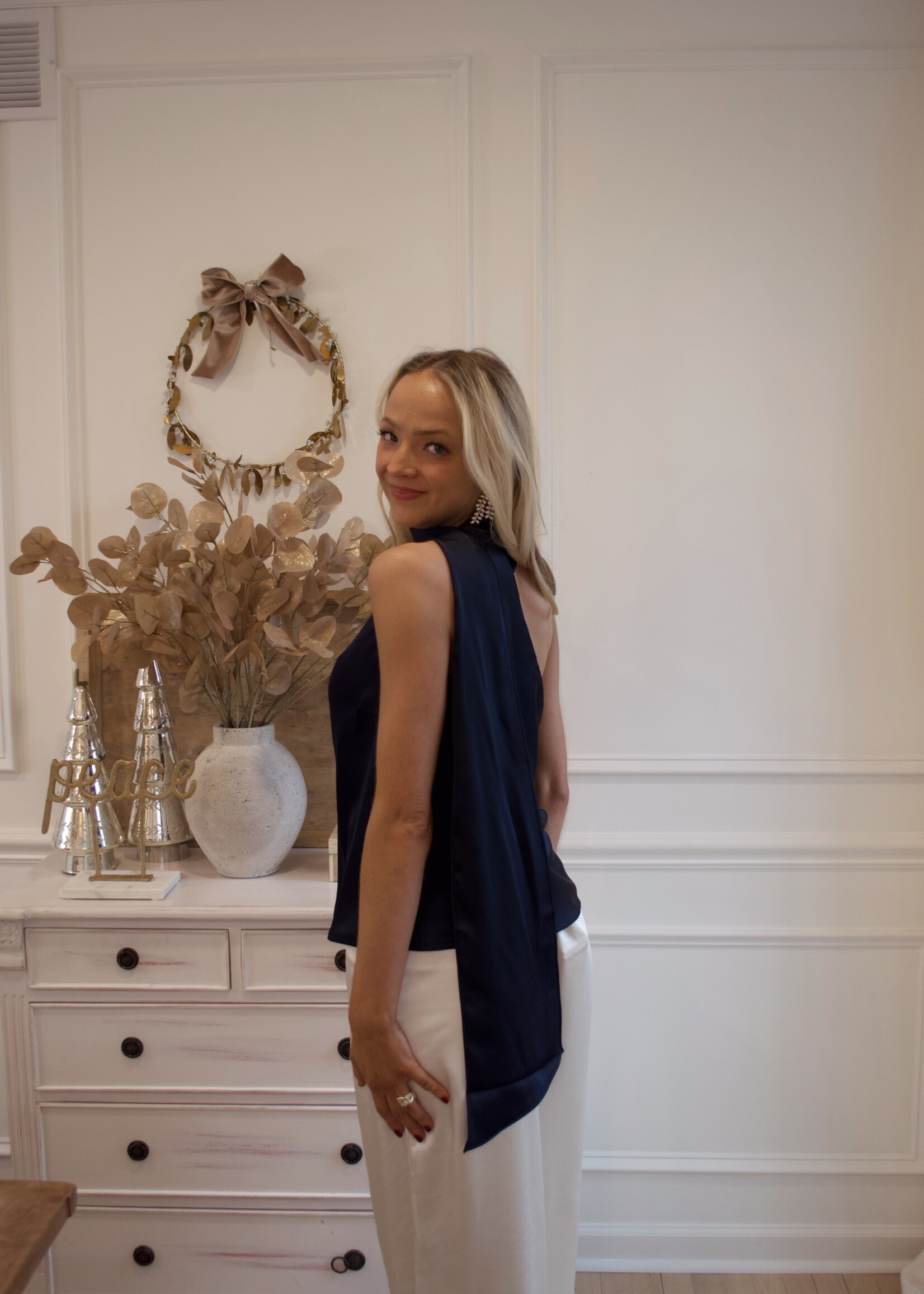 Brighid Tie Neck Top