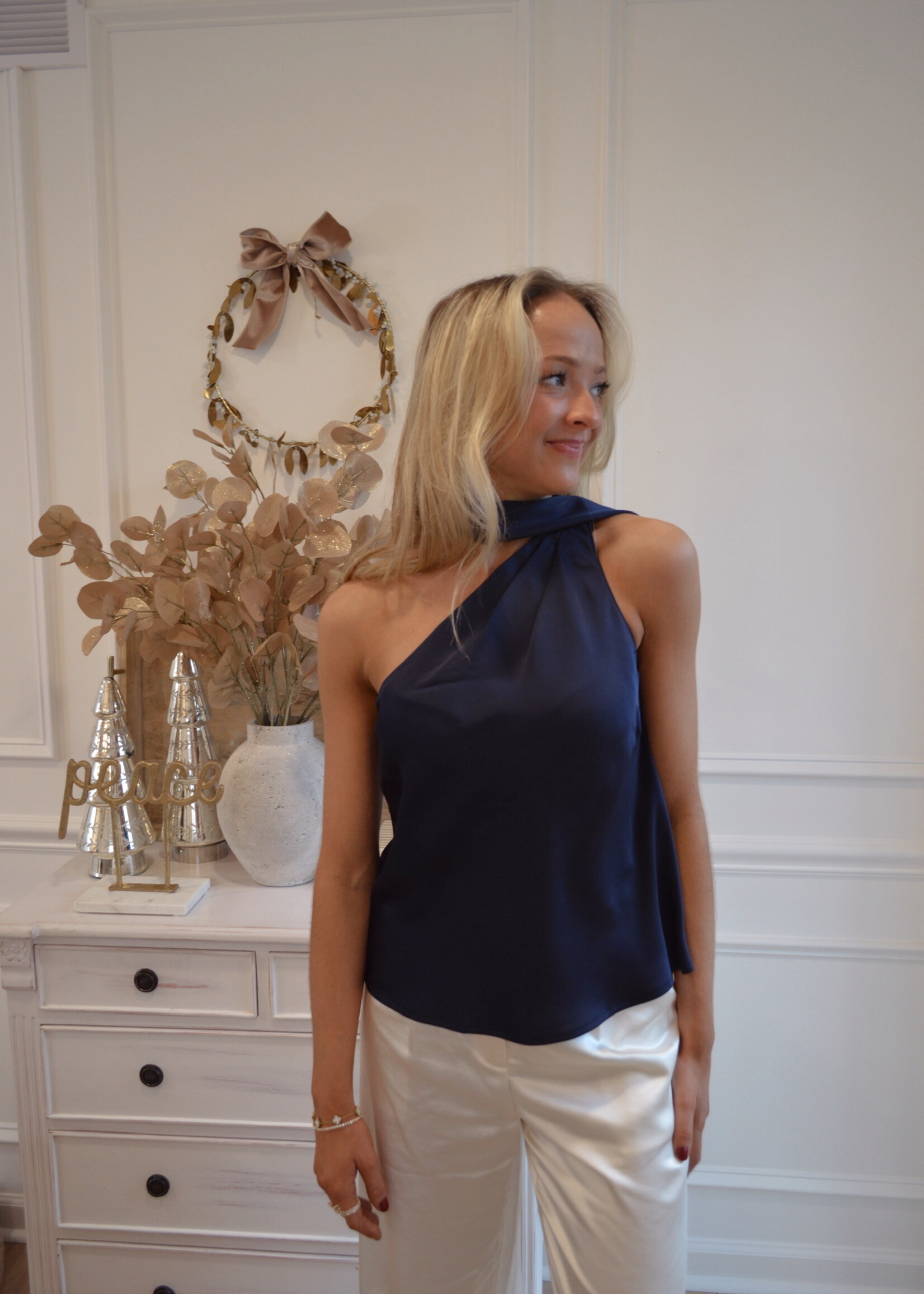 Brighid Tie Neck Top