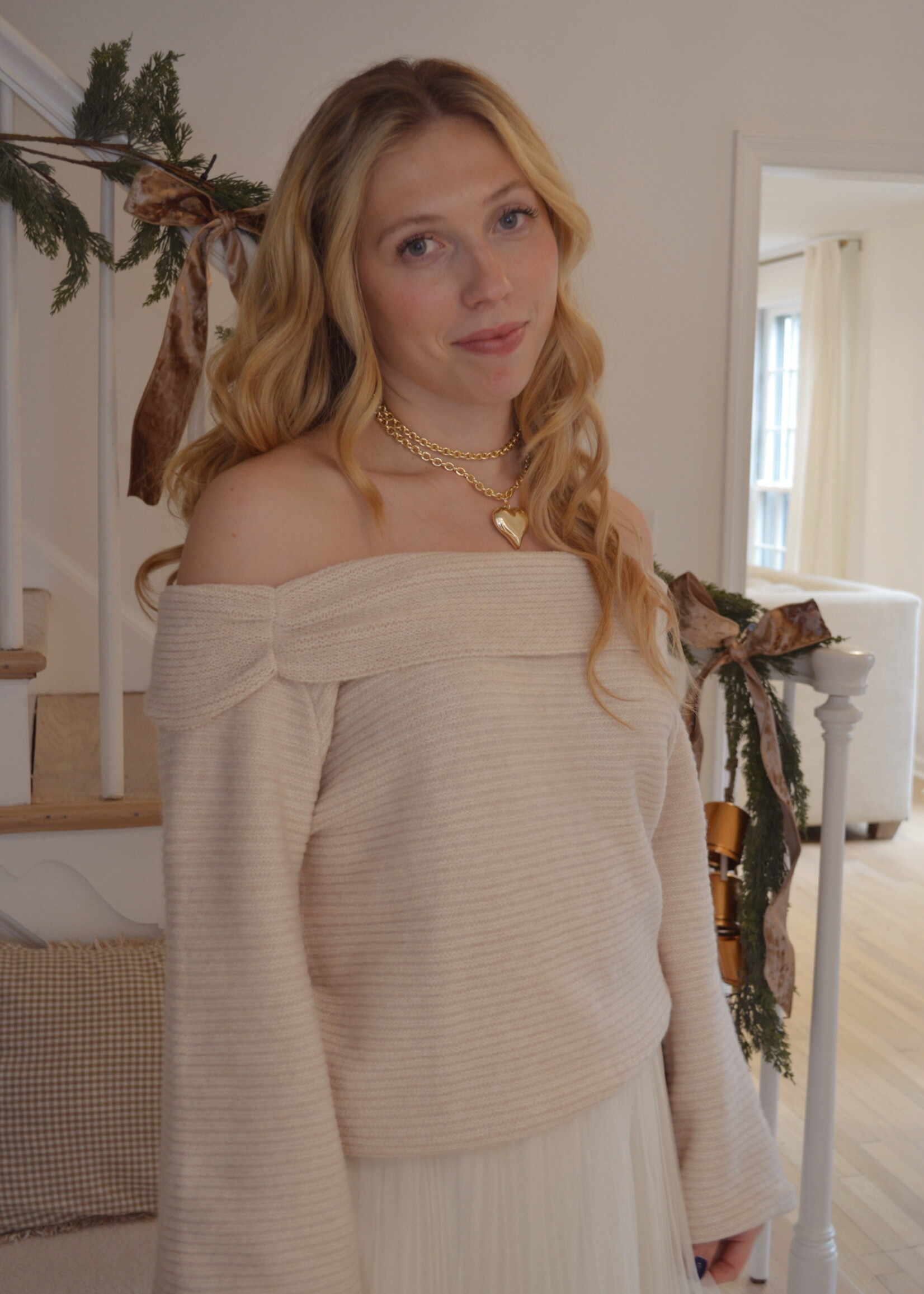 Delaney Off The Shoulder Sweater