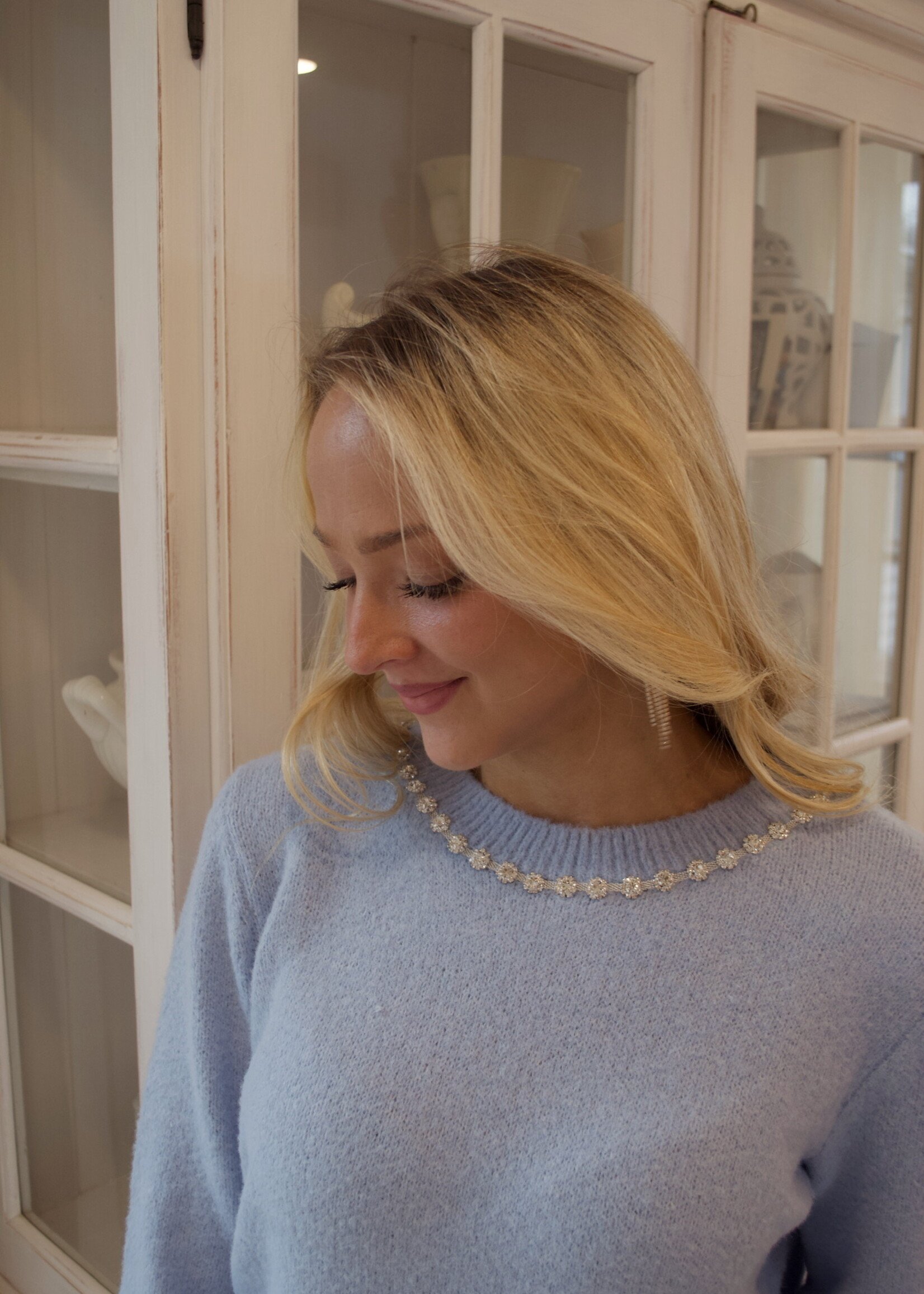 Lynn Jewel Neck Sweater