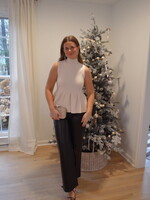 Miki Mock Neck Peplum Top