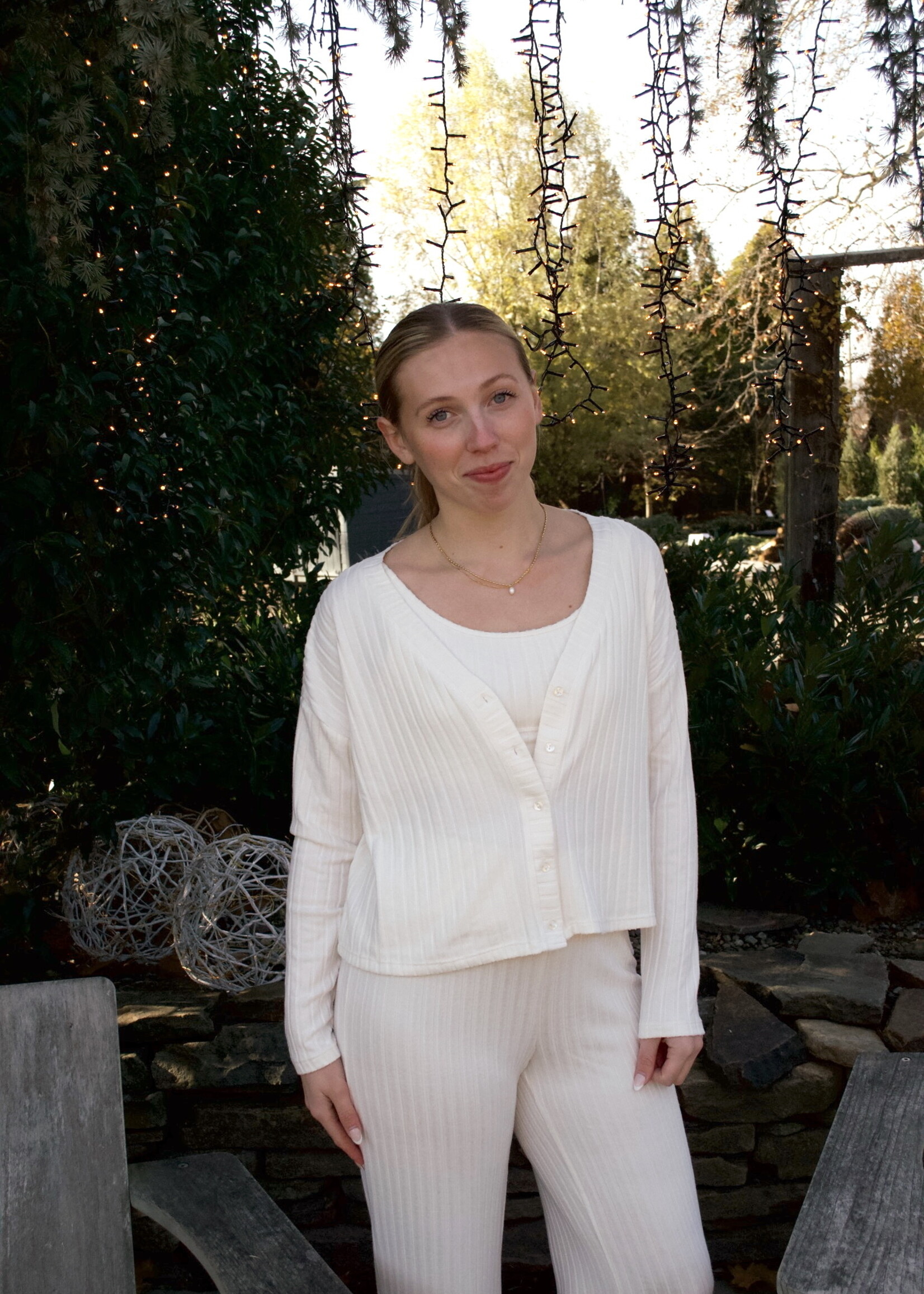 Z Supply Dawn Smocked Rib Pant