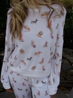 Z Supply Cozy Up Pup Long Sleeve Top