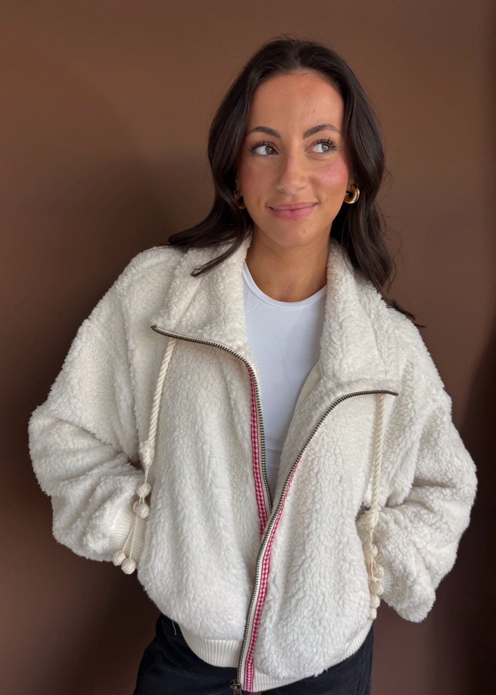 Free People Alpine Sherpa Cardi
