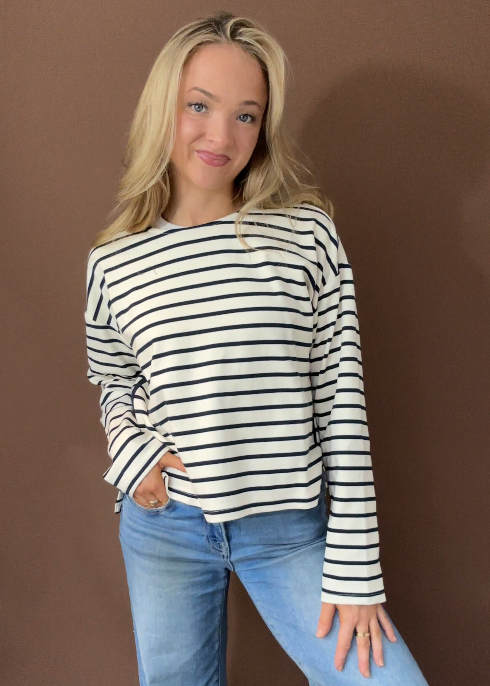 Paulina Stripe Knit Top