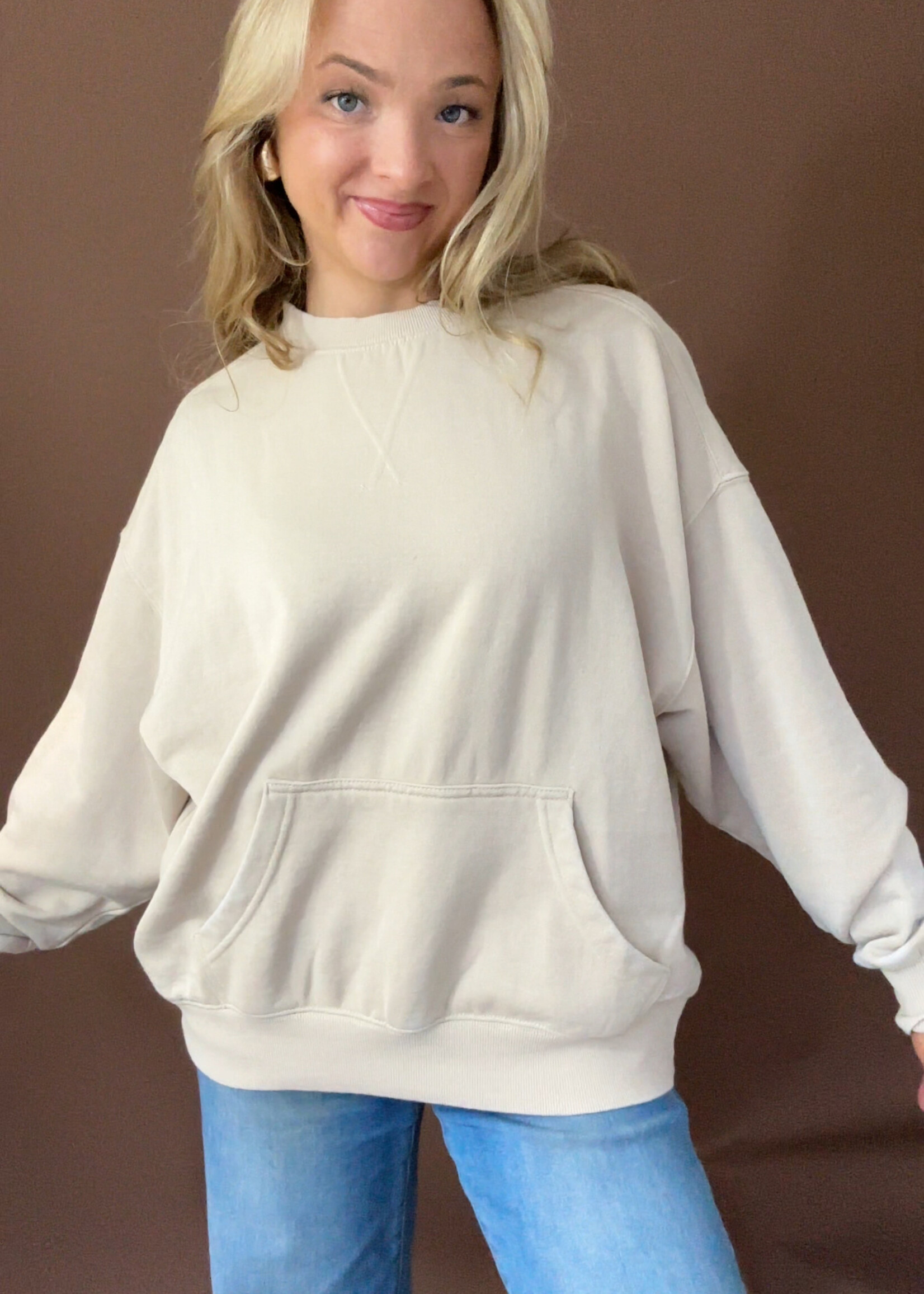 Free People  Slow It Down Pullover