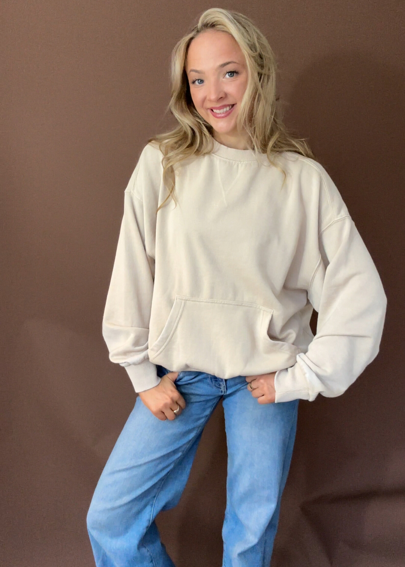 Free People  Slow It Down Pullover