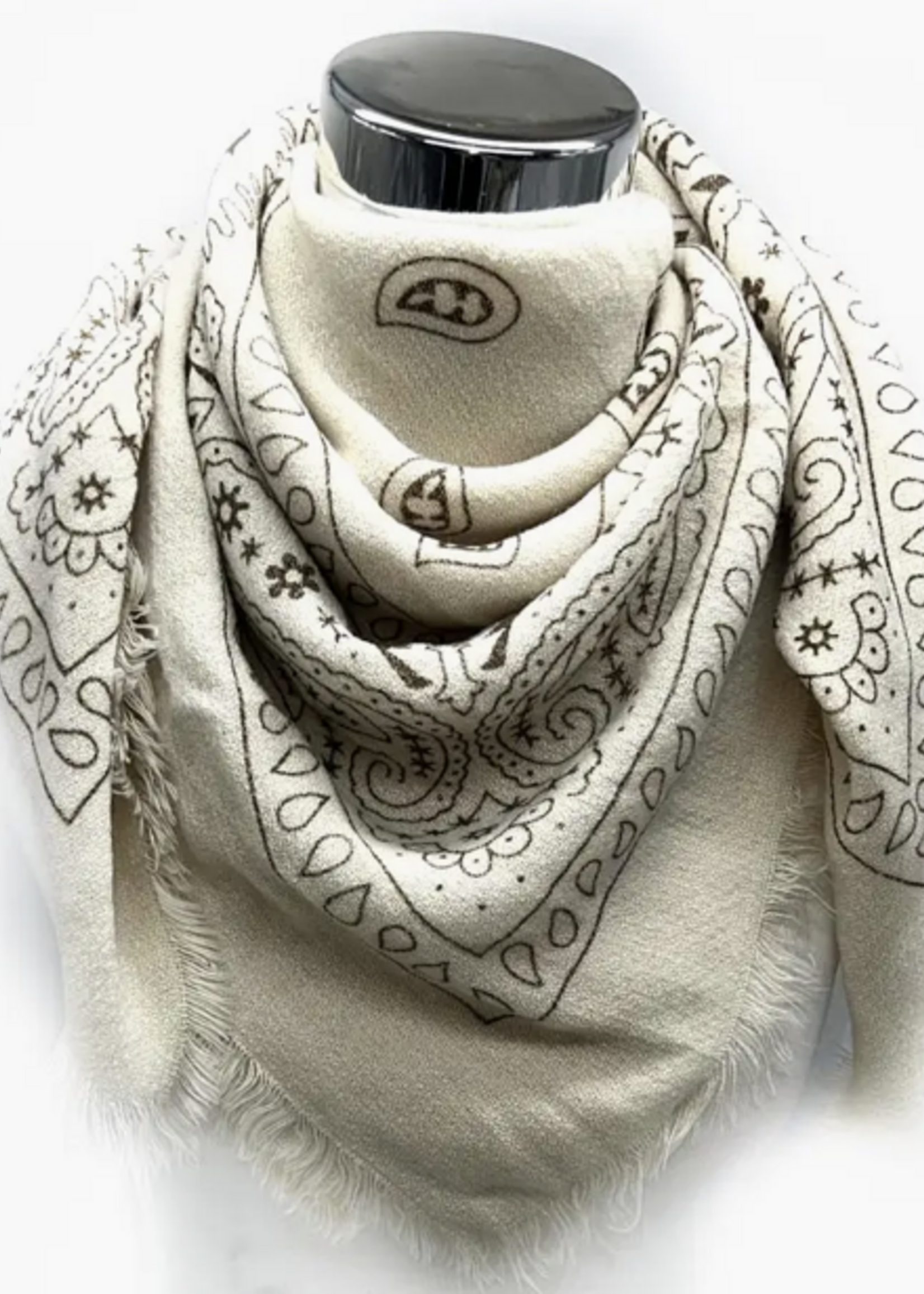 Paisley Bandana Pattern Square Scarf