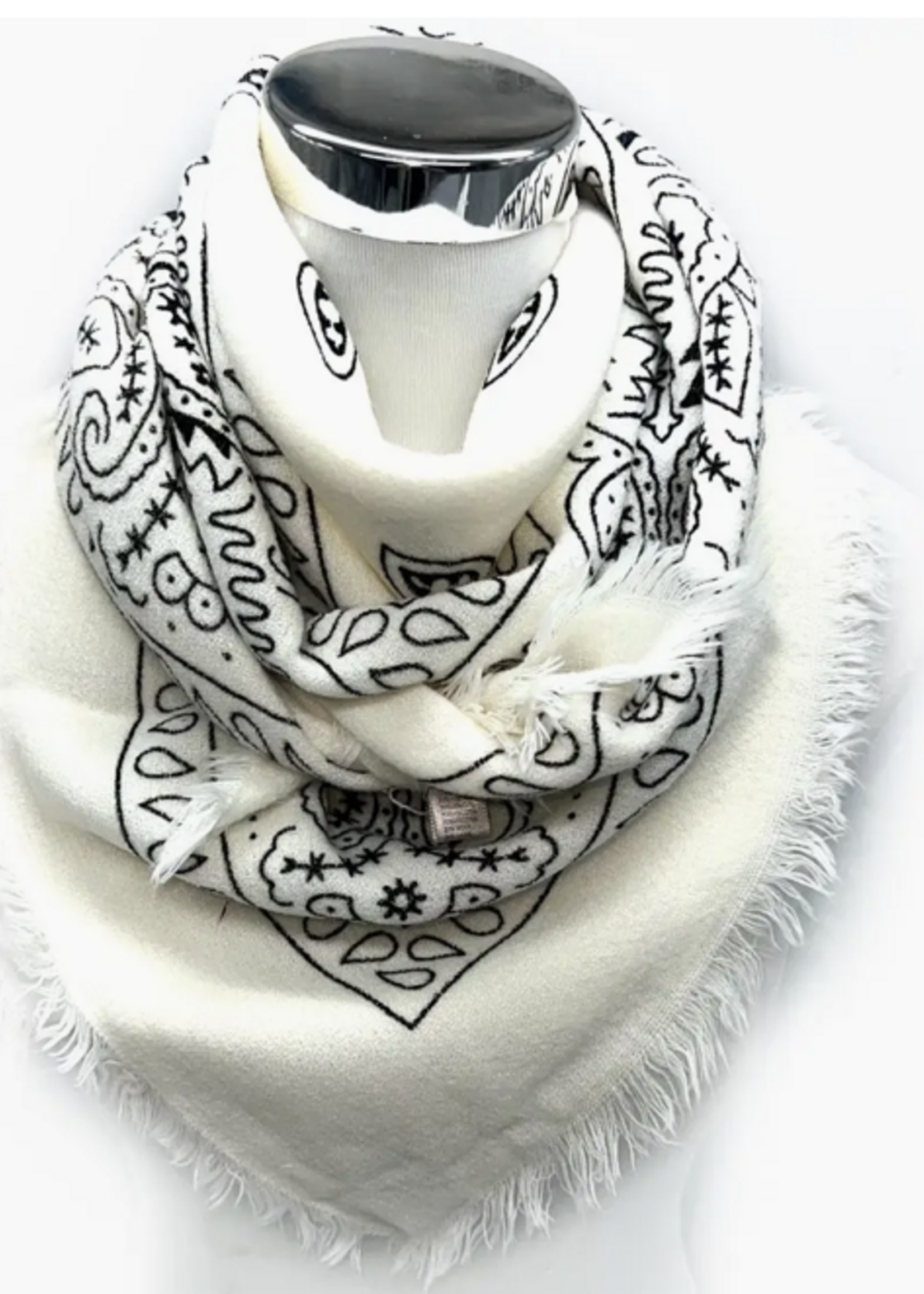 Paisley Bandana Pattern Square Scarf