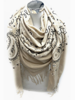 Large Paisley Bandana Pattern Square Scarf