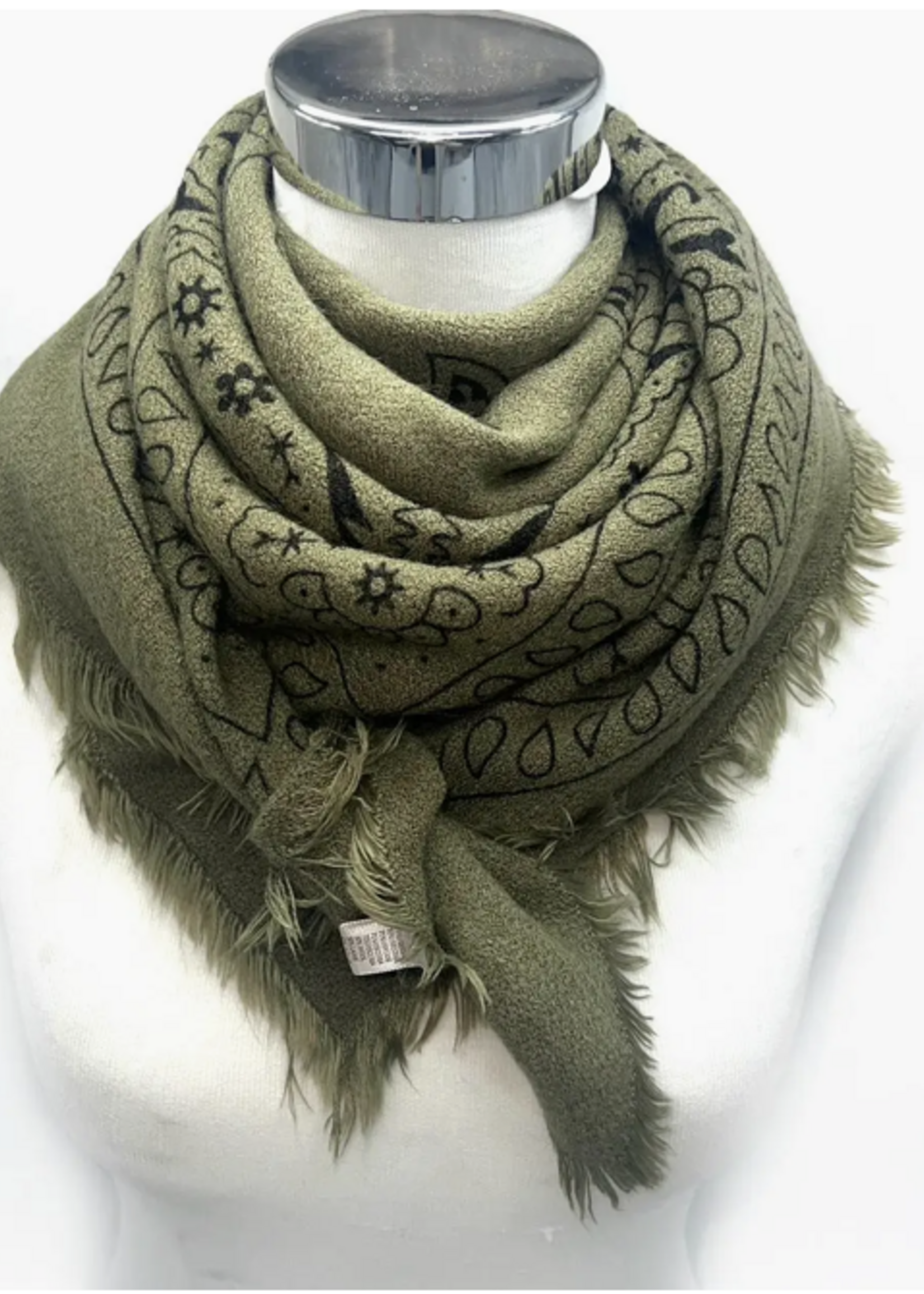 Paisley Bandana Pattern Square Scarf