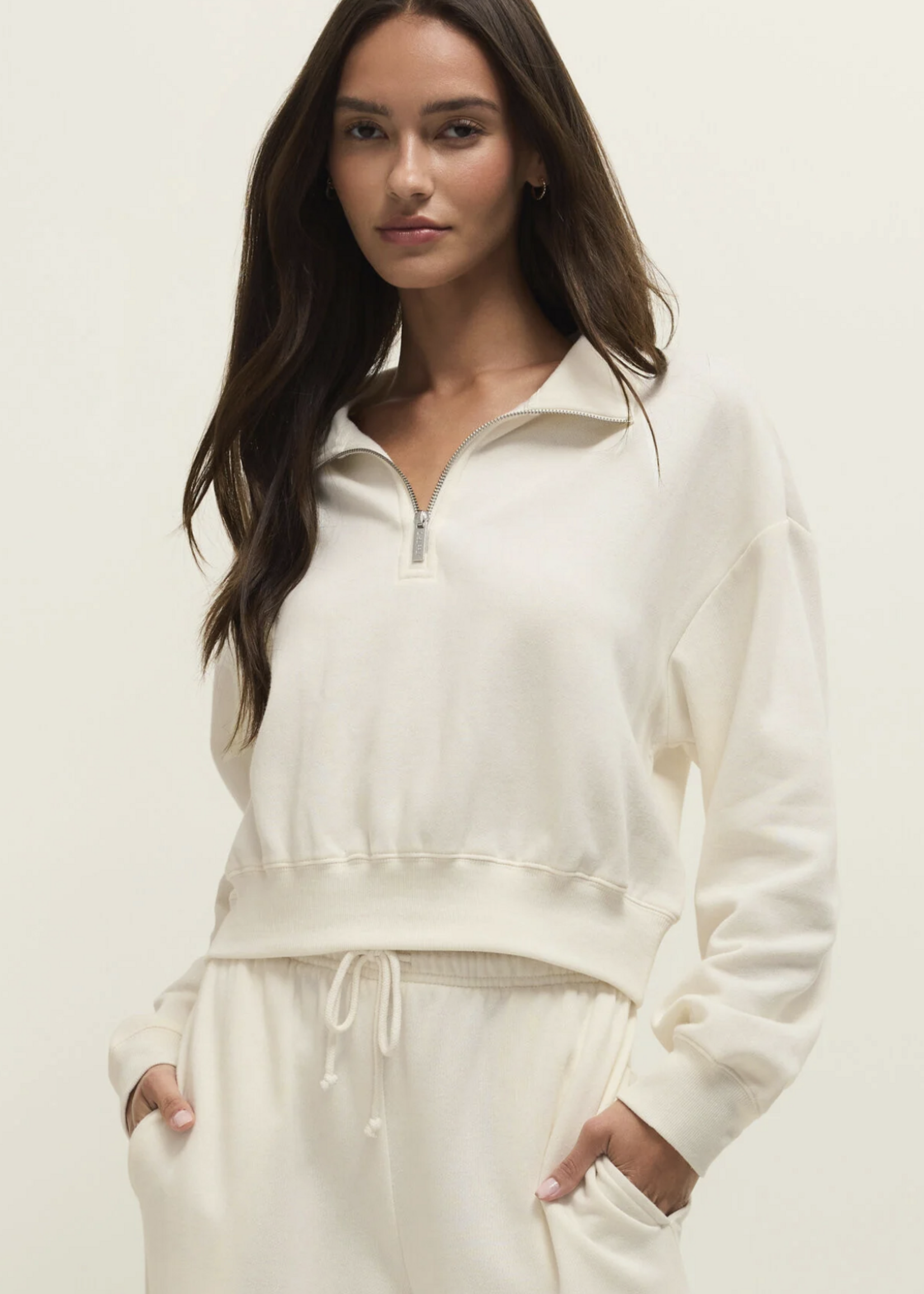 Downtown Half Zip Sweatshirt