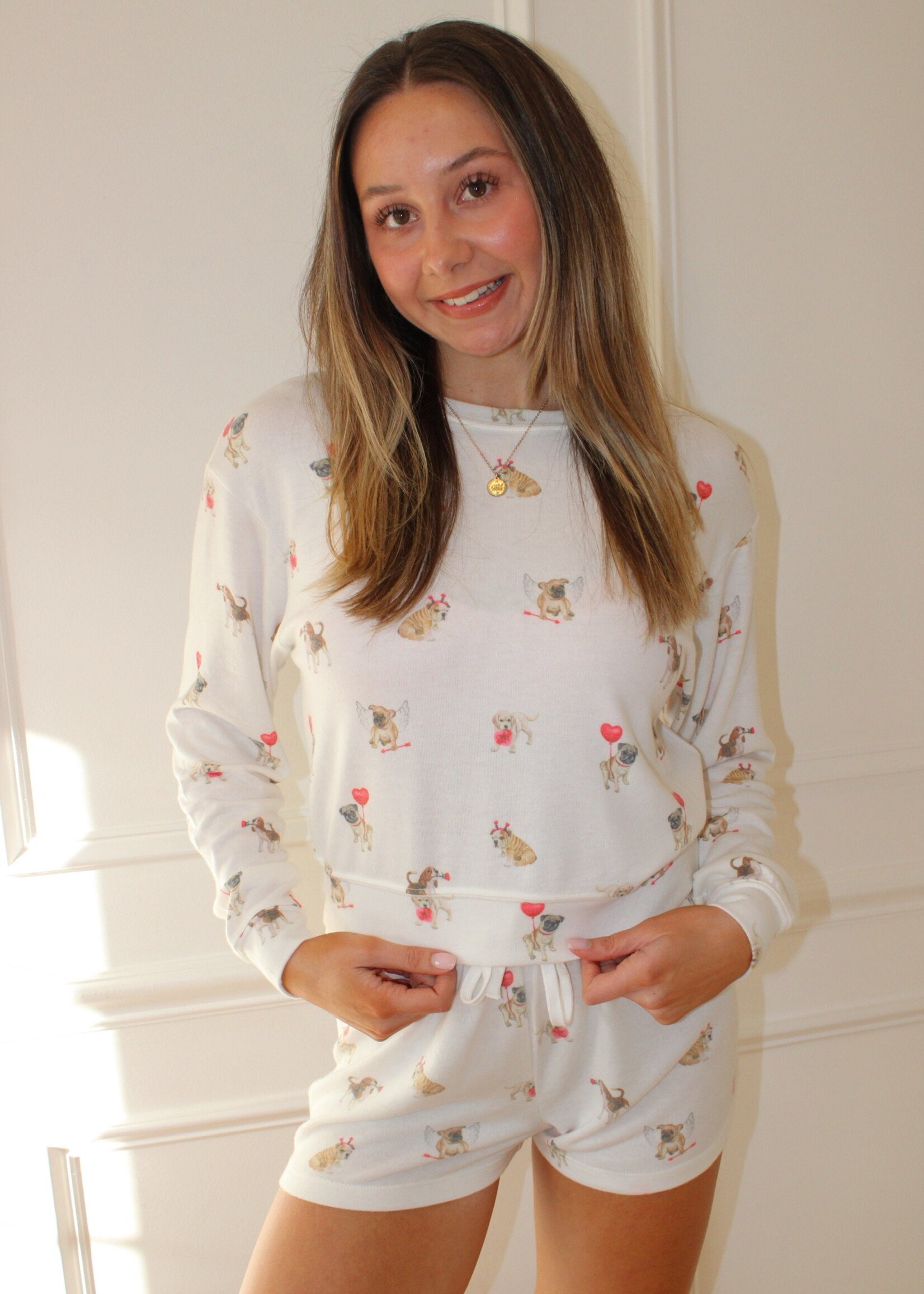 Z Supply Bisous Love Pup Top